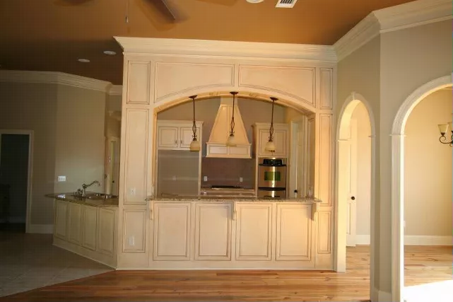 kitchen viewed from family room